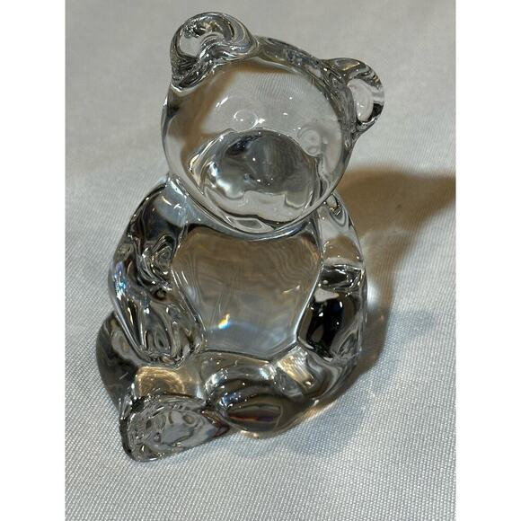 Vintage west Germany Princess house 24% lead teddy bear figurine paper weight - Picture 1 of 12